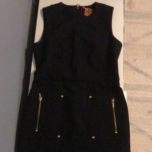 Tory Burch black midi dress